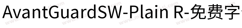 AvantGuardSW-Plain R字体转换